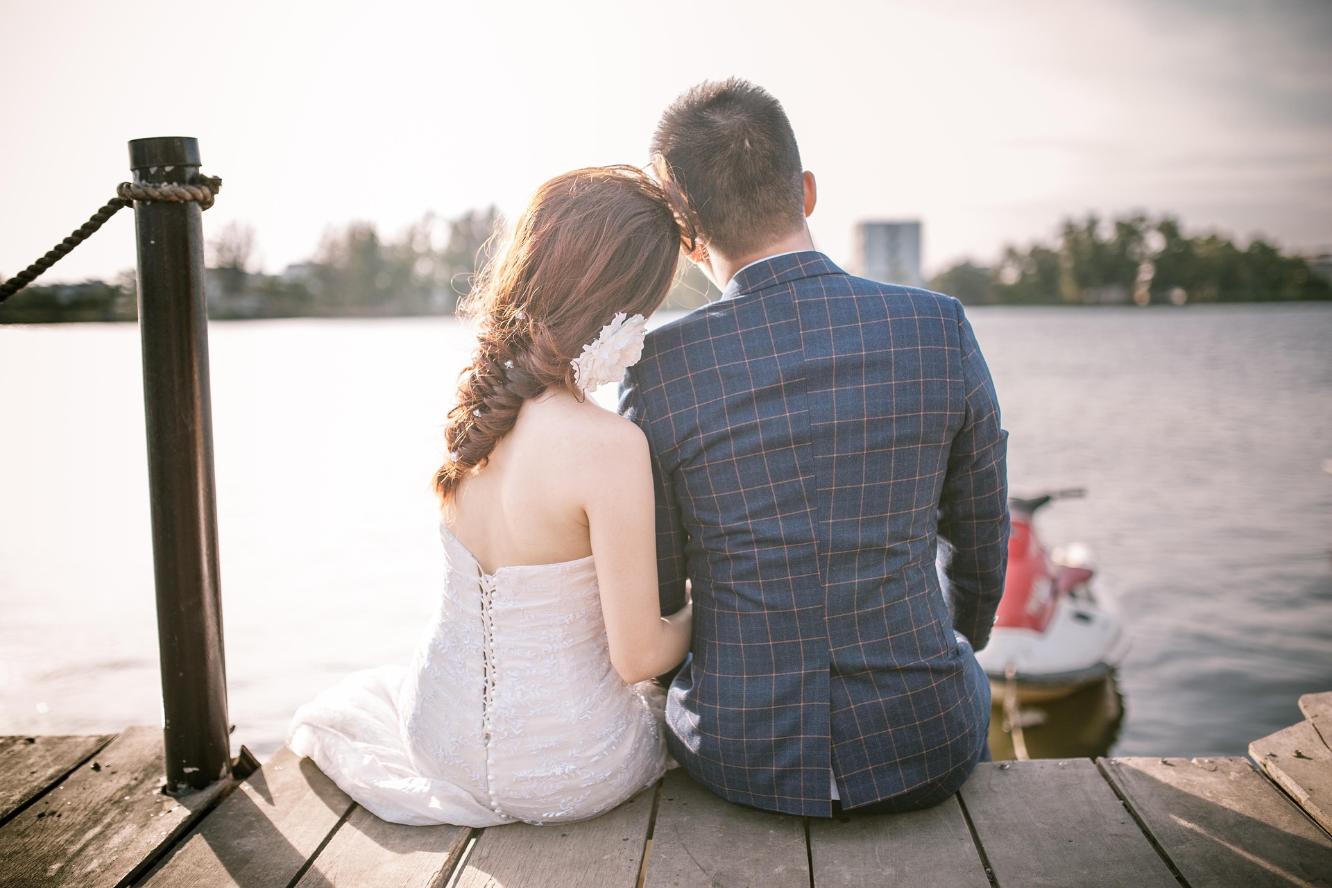 On the wedding day